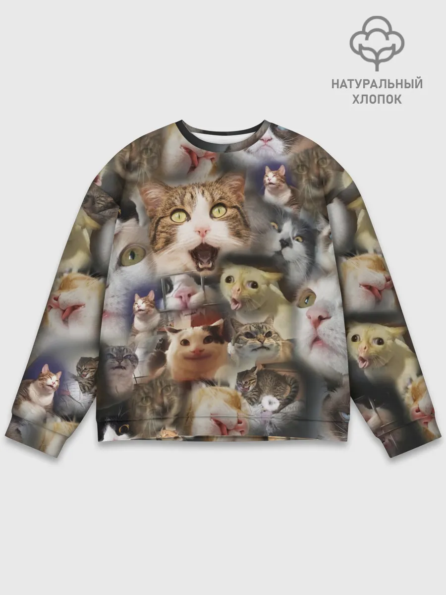 Мужской свитшот базовый / Те самые коты