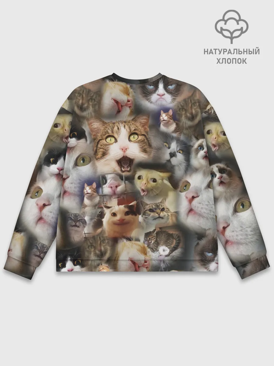 Мужской свитшот базовый / Те самые коты