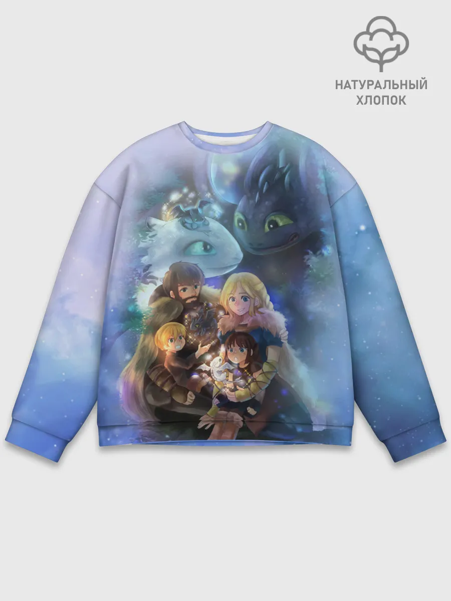 Мужской свитшот базовый / ночная фурия