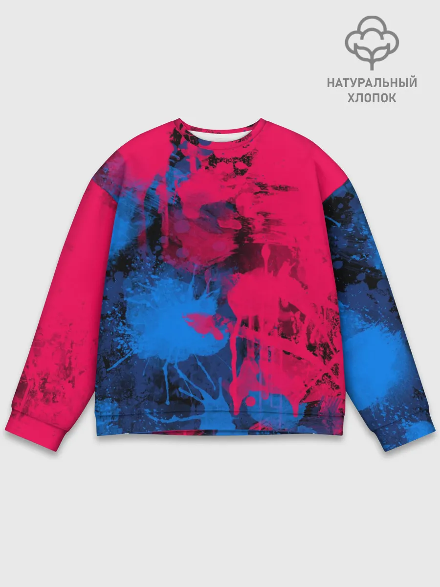 Мужской свитшот базовый / Буря красок