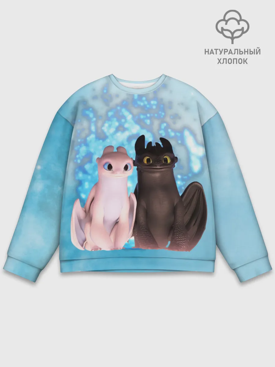 Мужской свитшот базовый / ночная фурия