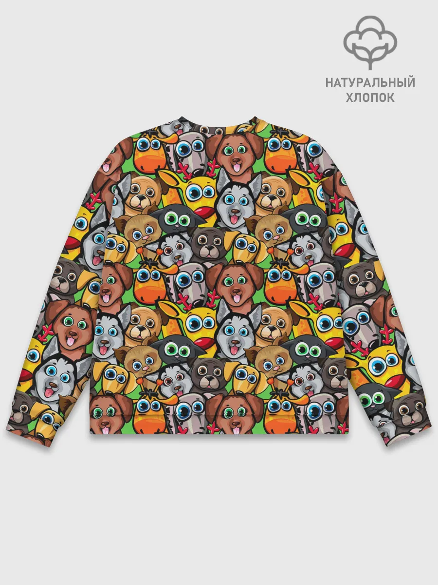 Мужской свитшот базовый / Веселые собачки