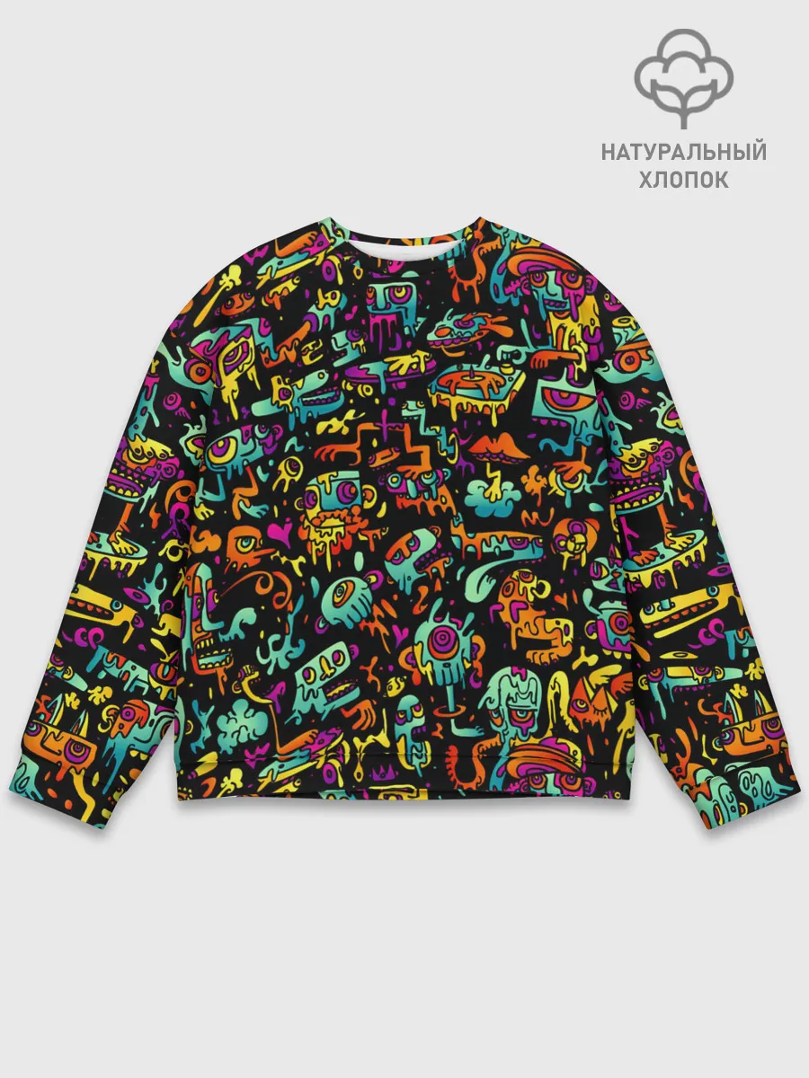 Мужской свитшот базовый / Кислотный Диджей