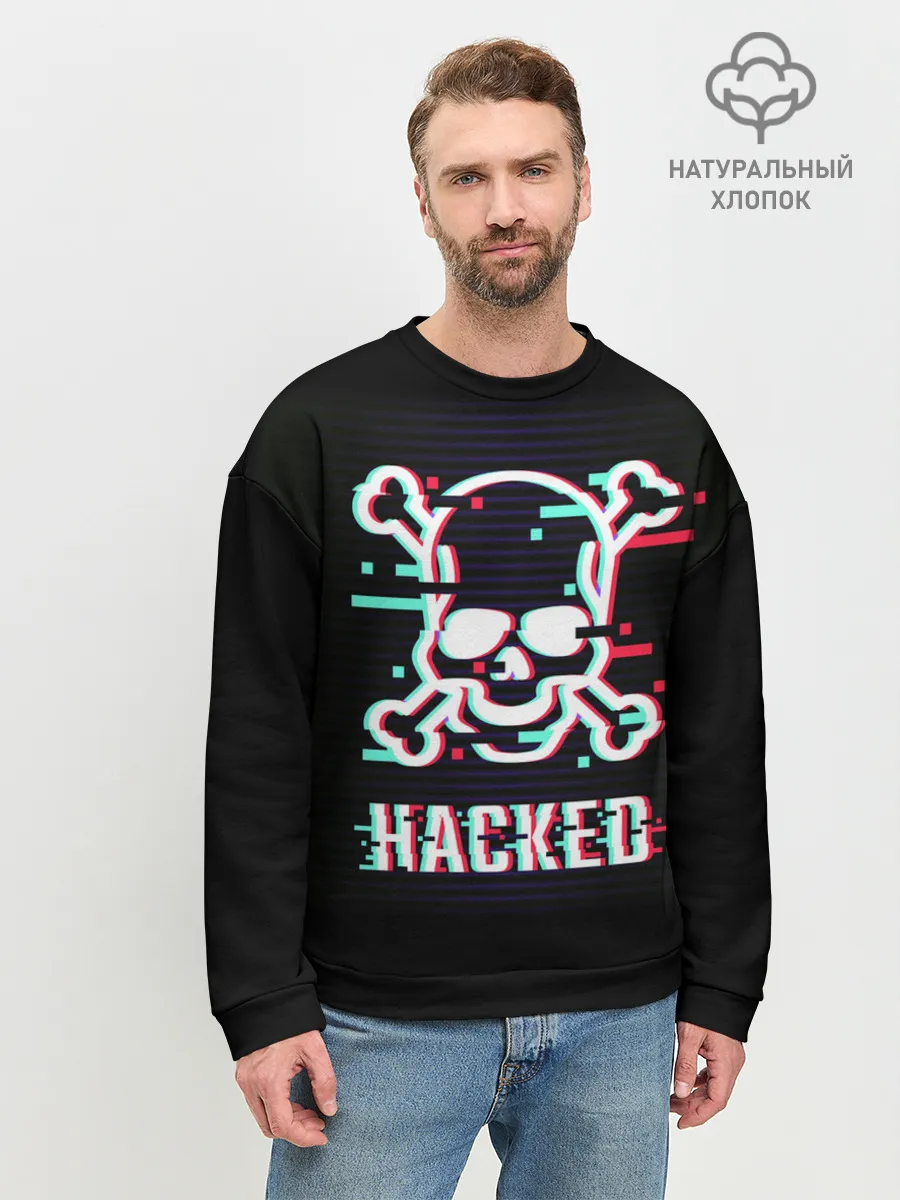 Мужской свитшот базовый / Pirate sign