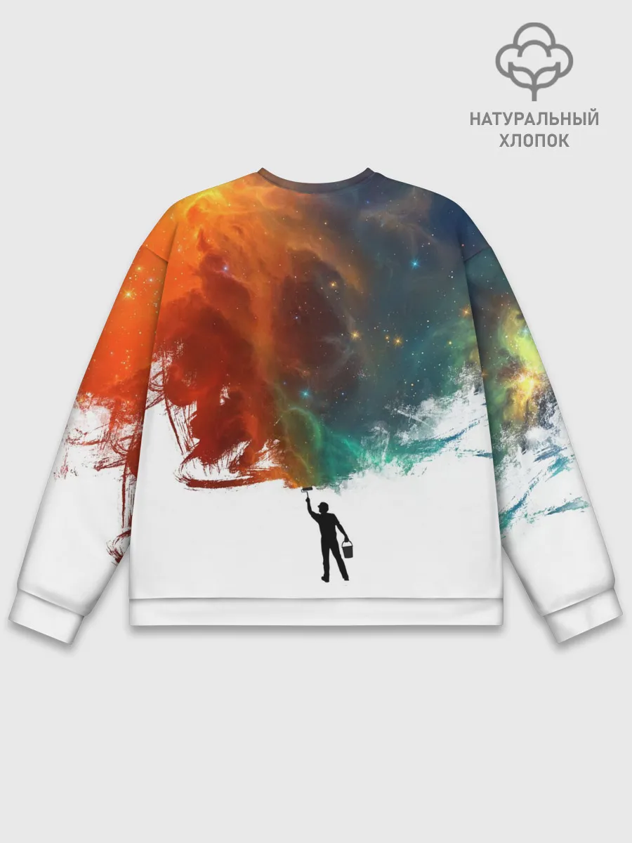 Мужской свитшот базовый / Красим космос