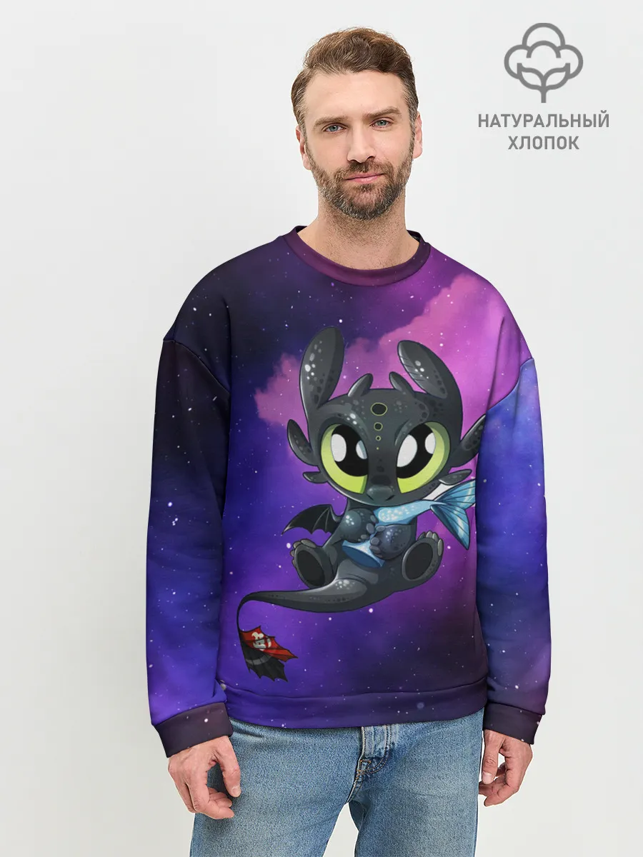 Мужской свитшот базовый / Как приручить дракона