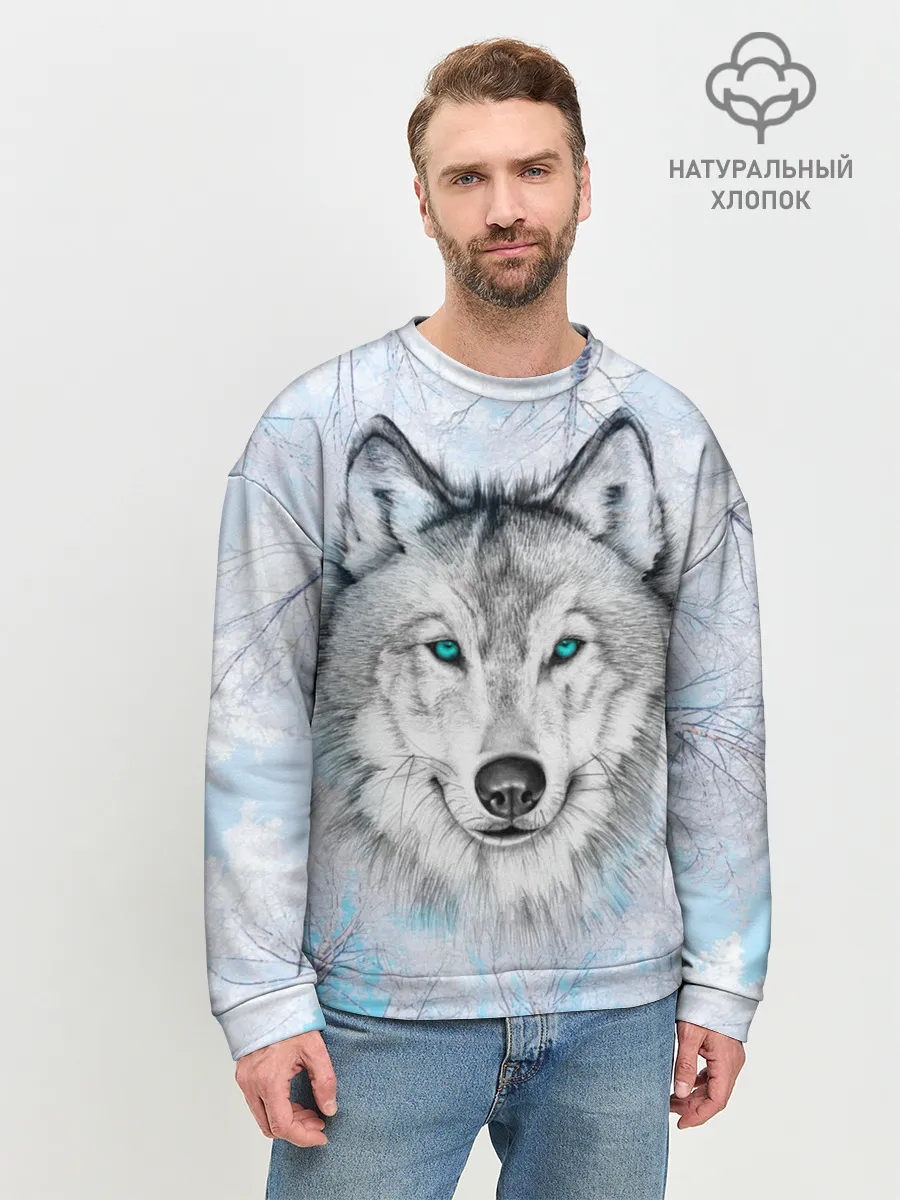 Мужской свитшот базовый / Волк
