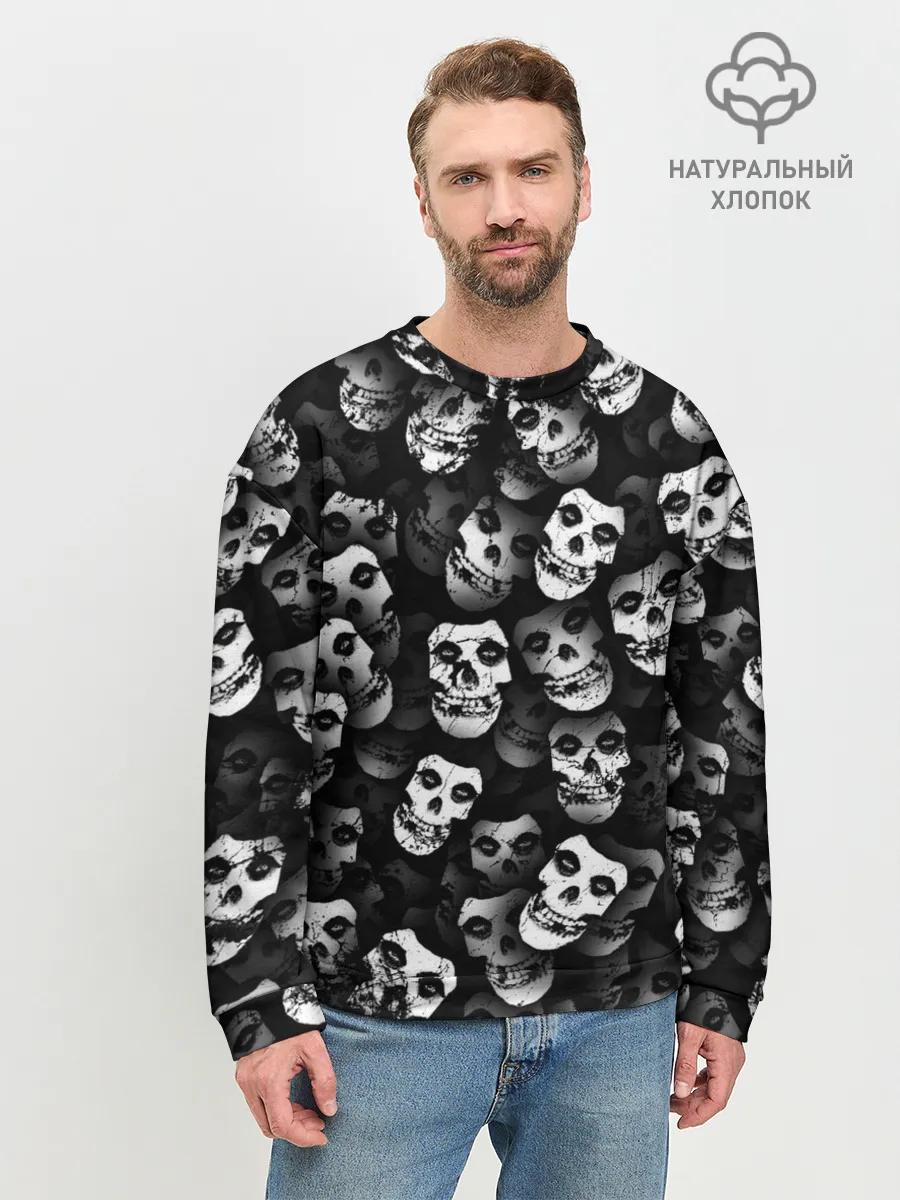 Мужской свитшот базовый / Призраки Мисфитс