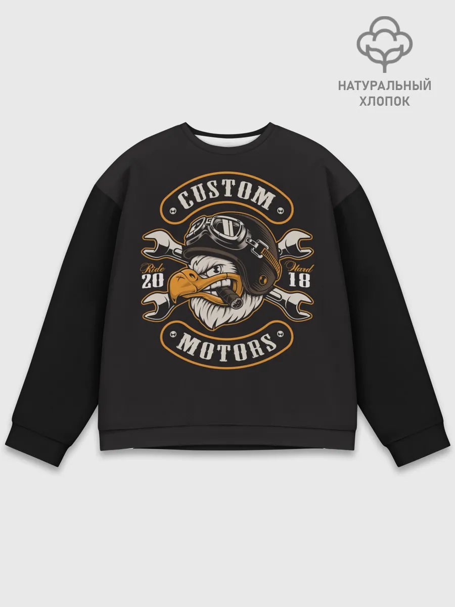 Мужской свитшот базовый / American eagle with cigar