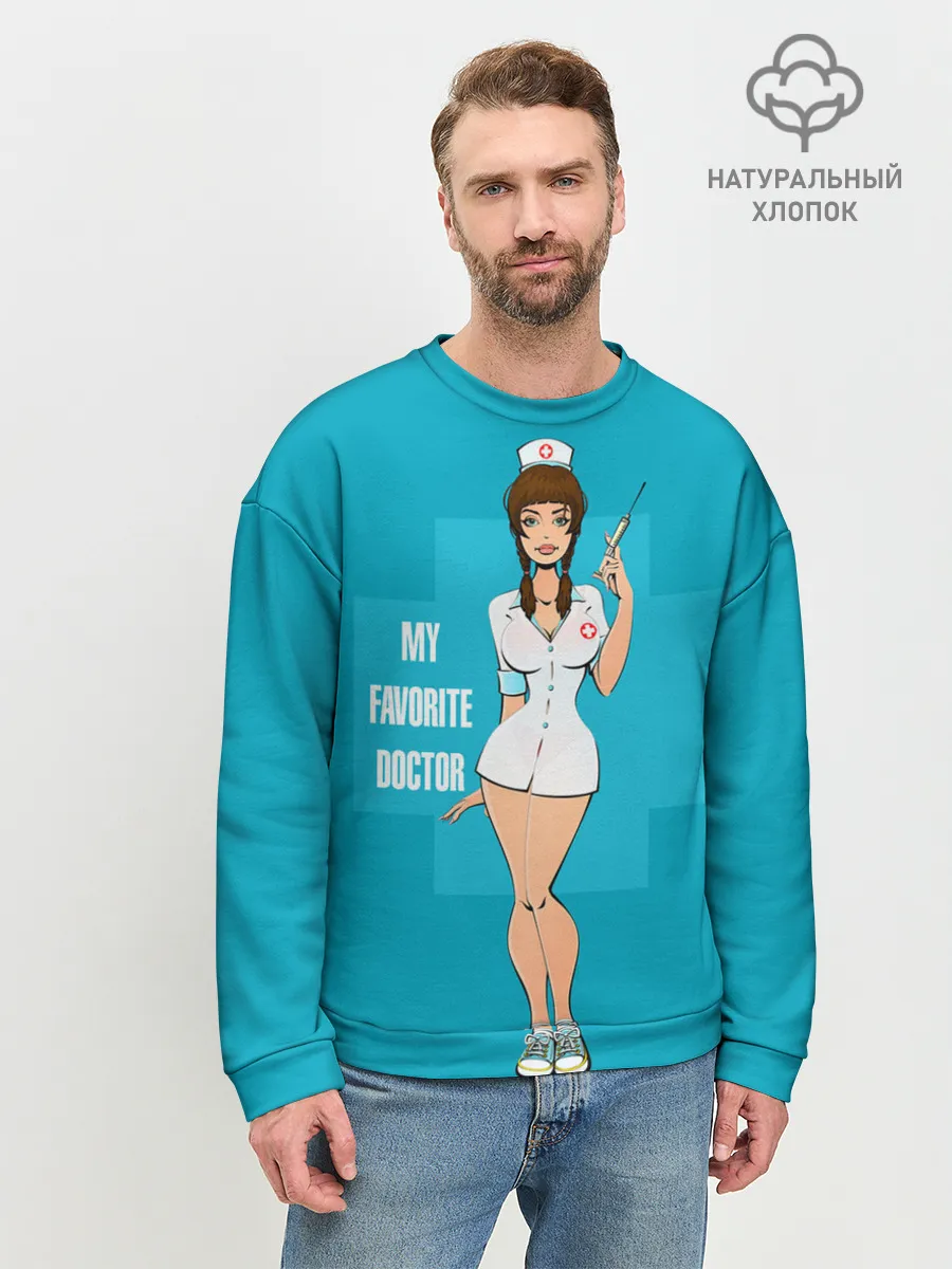 Мужской свитшот базовый / Sexy nurse