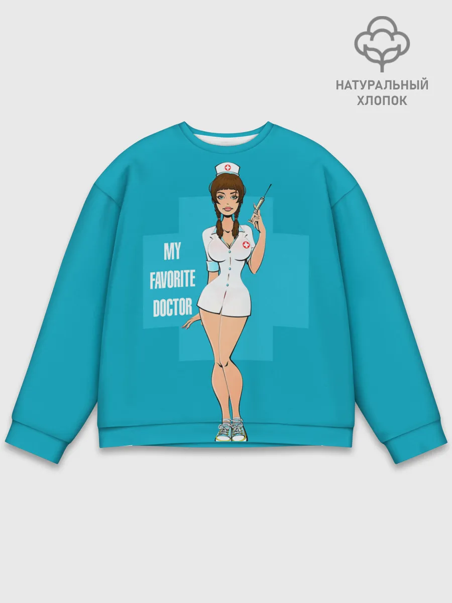 Мужской свитшот базовый / Sexy nurse