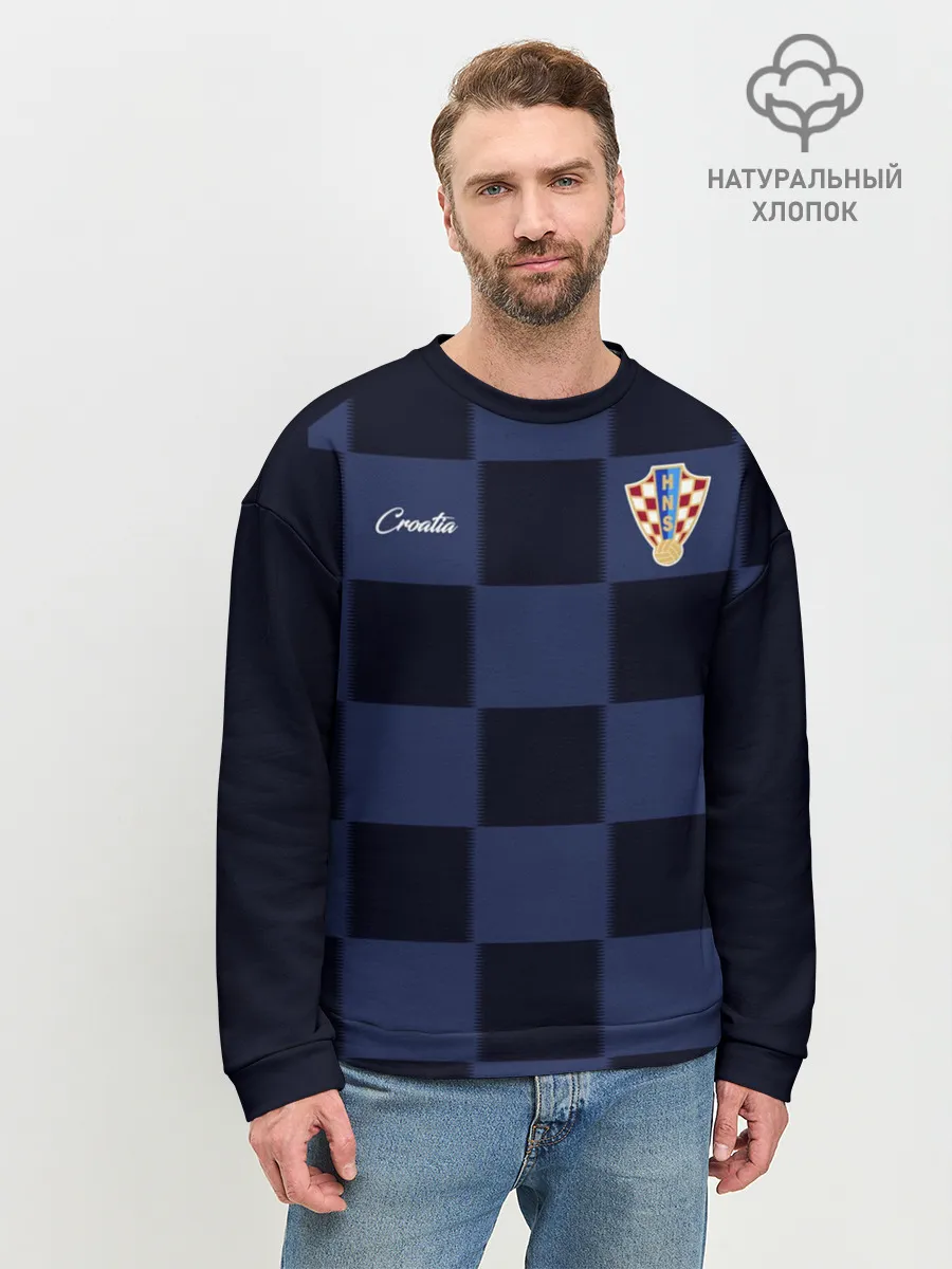 Мужской свитшот базовый / Сборная Хорватии