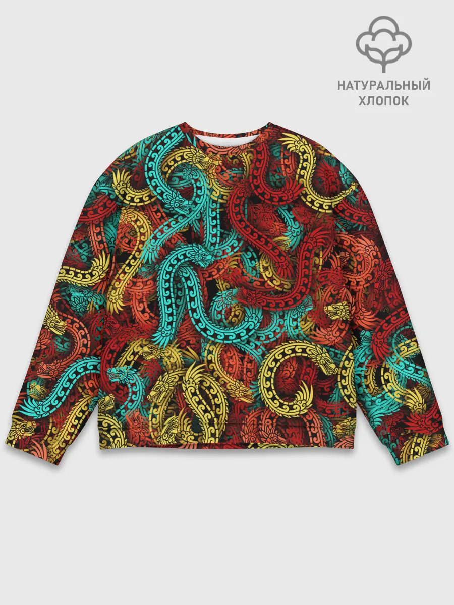 Мужской свитшот базовый / Кетцалькоатли