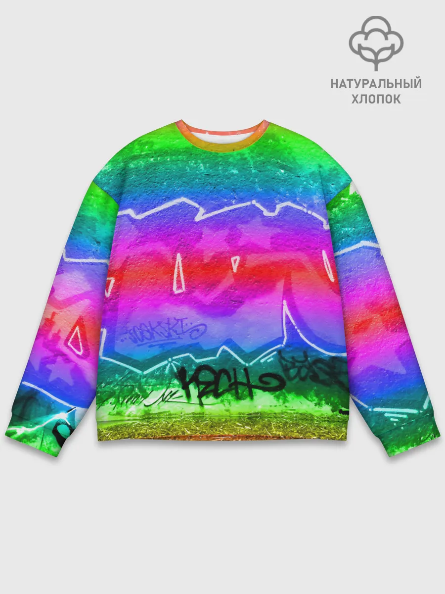 Мужской свитшот базовый / GRAFFITI NEON