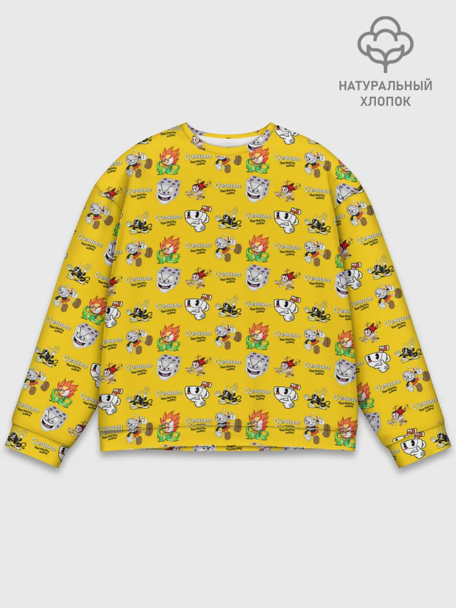 Мужской свитшот базовый / Cuphead