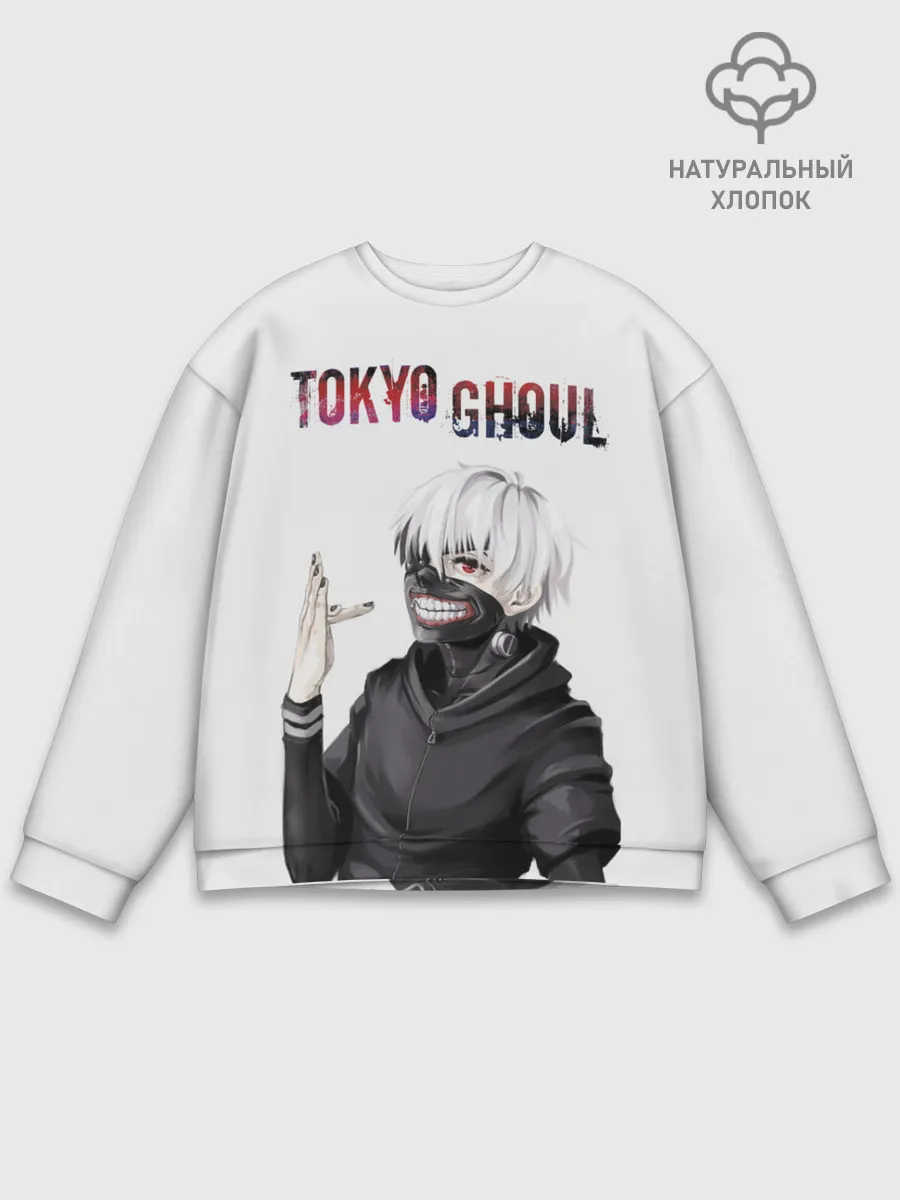 Мужской свитшот базовый / Kaneki Ken в профиль