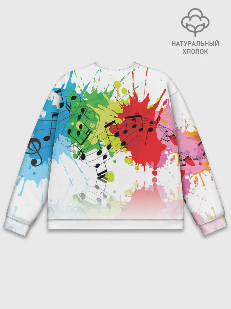 Мужской свитшот базовый / Ноты color