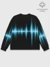 Мужской свитшот базовый / Текстура эквалайзера