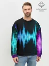 Мужской свитшот базовый / neon music