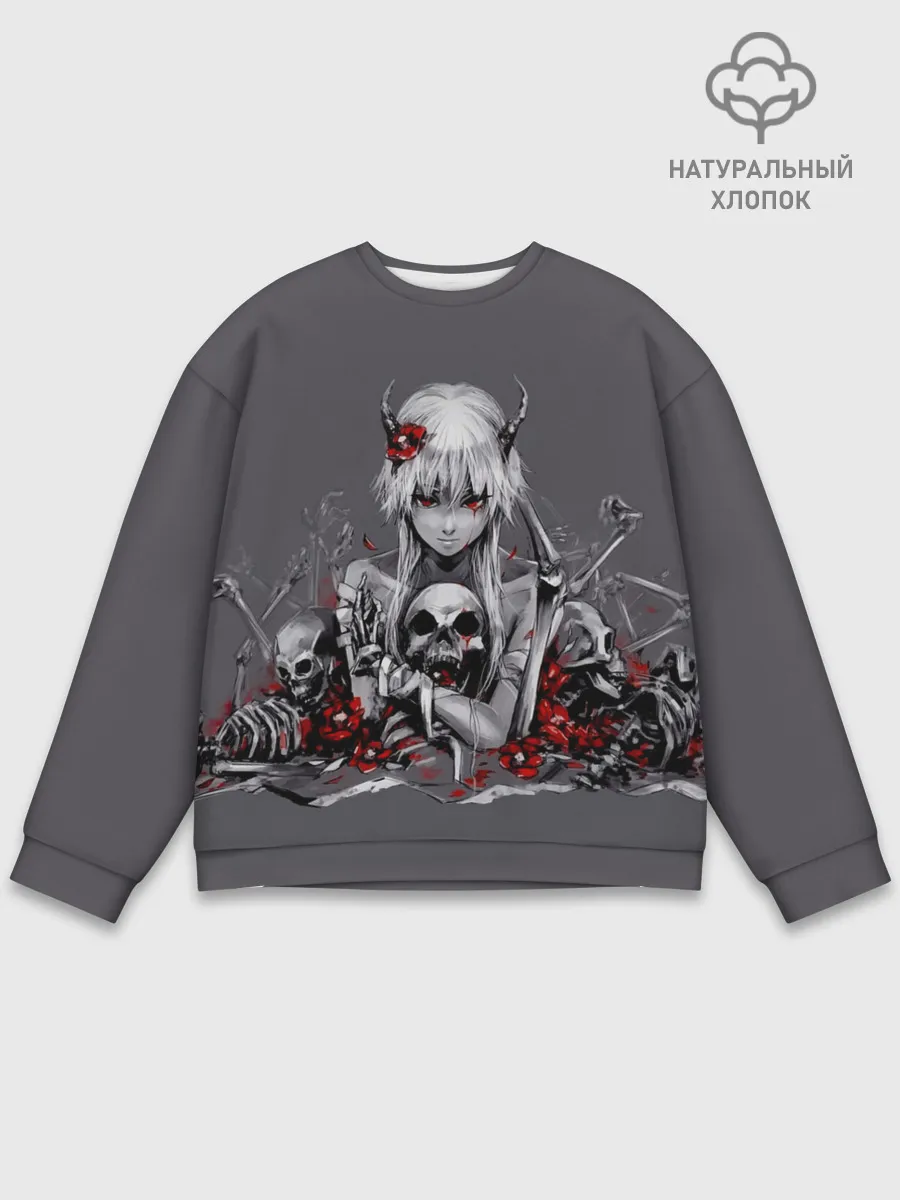 Мужской свитшот базовый / Girl & Death
