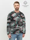 Мужской свитшот базовый / Серый камуфляж