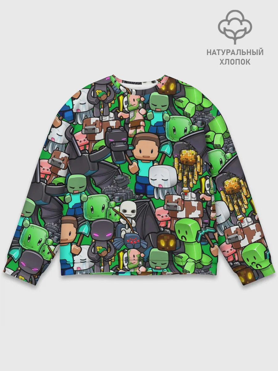Мужской свитшот базовый / Майнкрафт