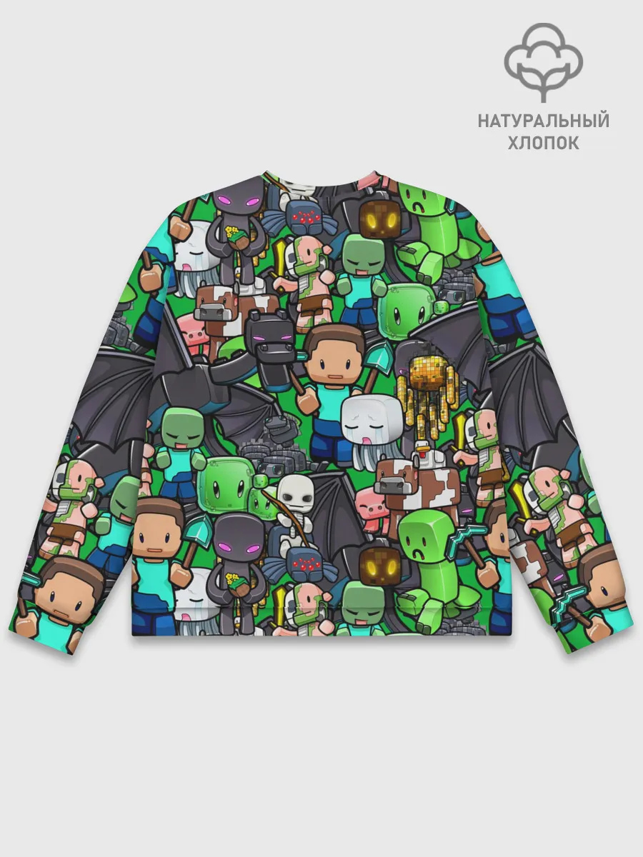 Мужской свитшот базовый / Майнкрафт