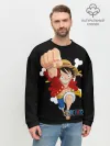 Мужской свитшот базовый / удар One Piece