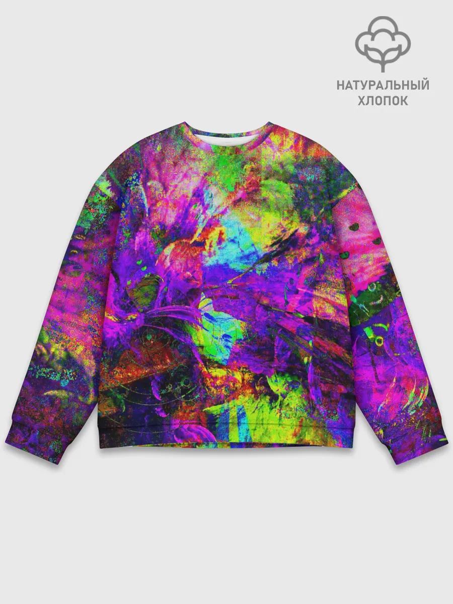 Мужской свитшот базовый / Буйство цвета