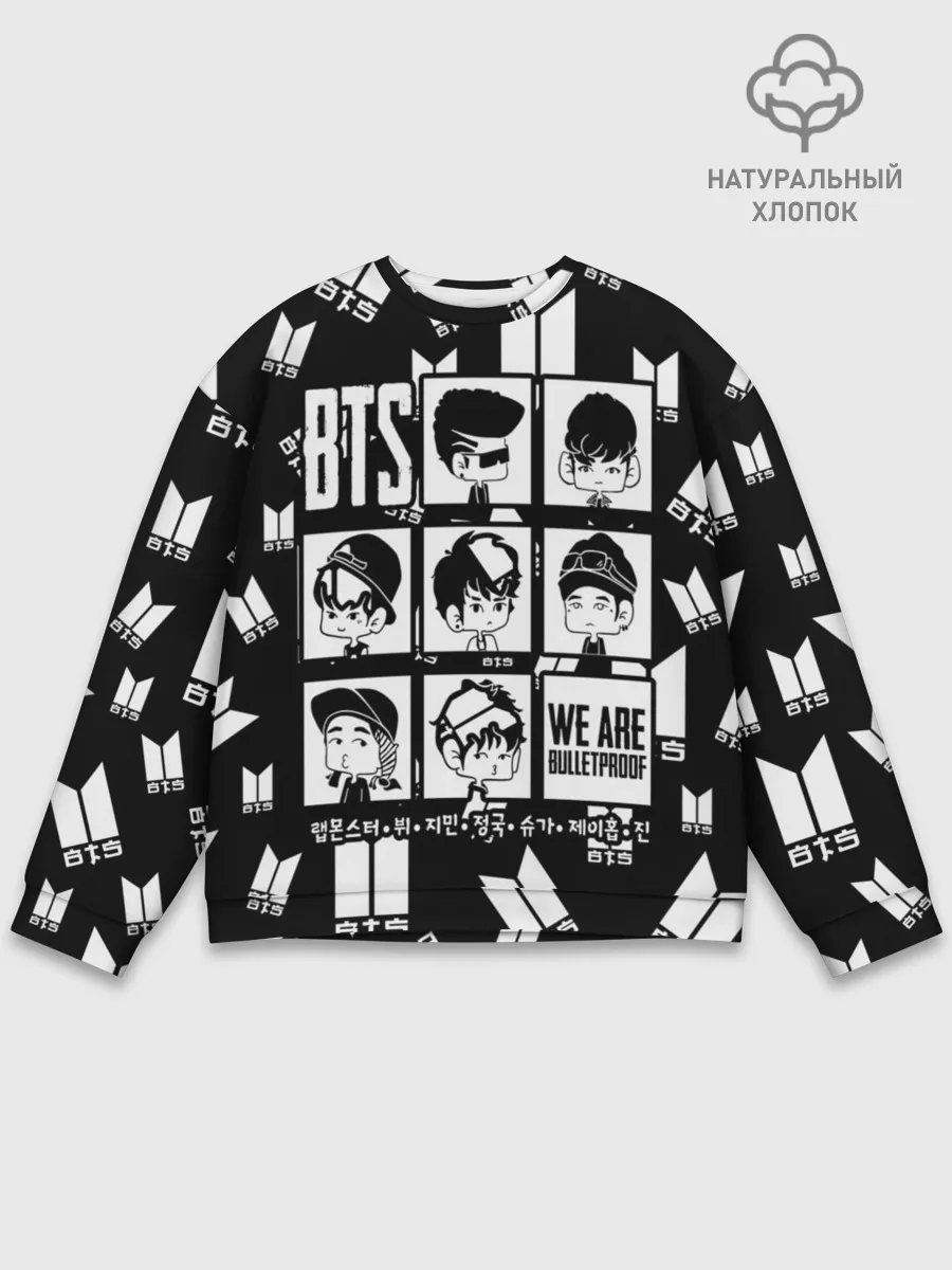 Мужской свитшот базовый / BTS WE ARE BULLETPROOF