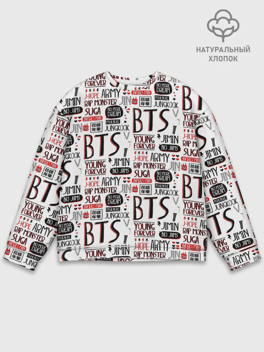 Мужской свитшот базовый / BTS Collage