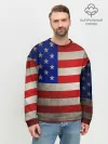 Мужской свитшот базовый / Американский флаг