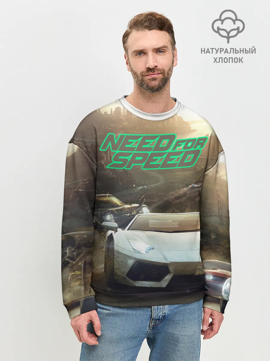 Мужской свитшот базовый / Need for Speed