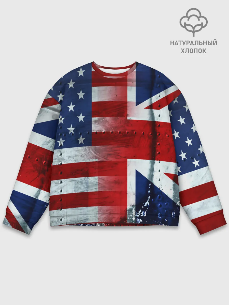 Мужской свитшот базовый / Англия&Америка