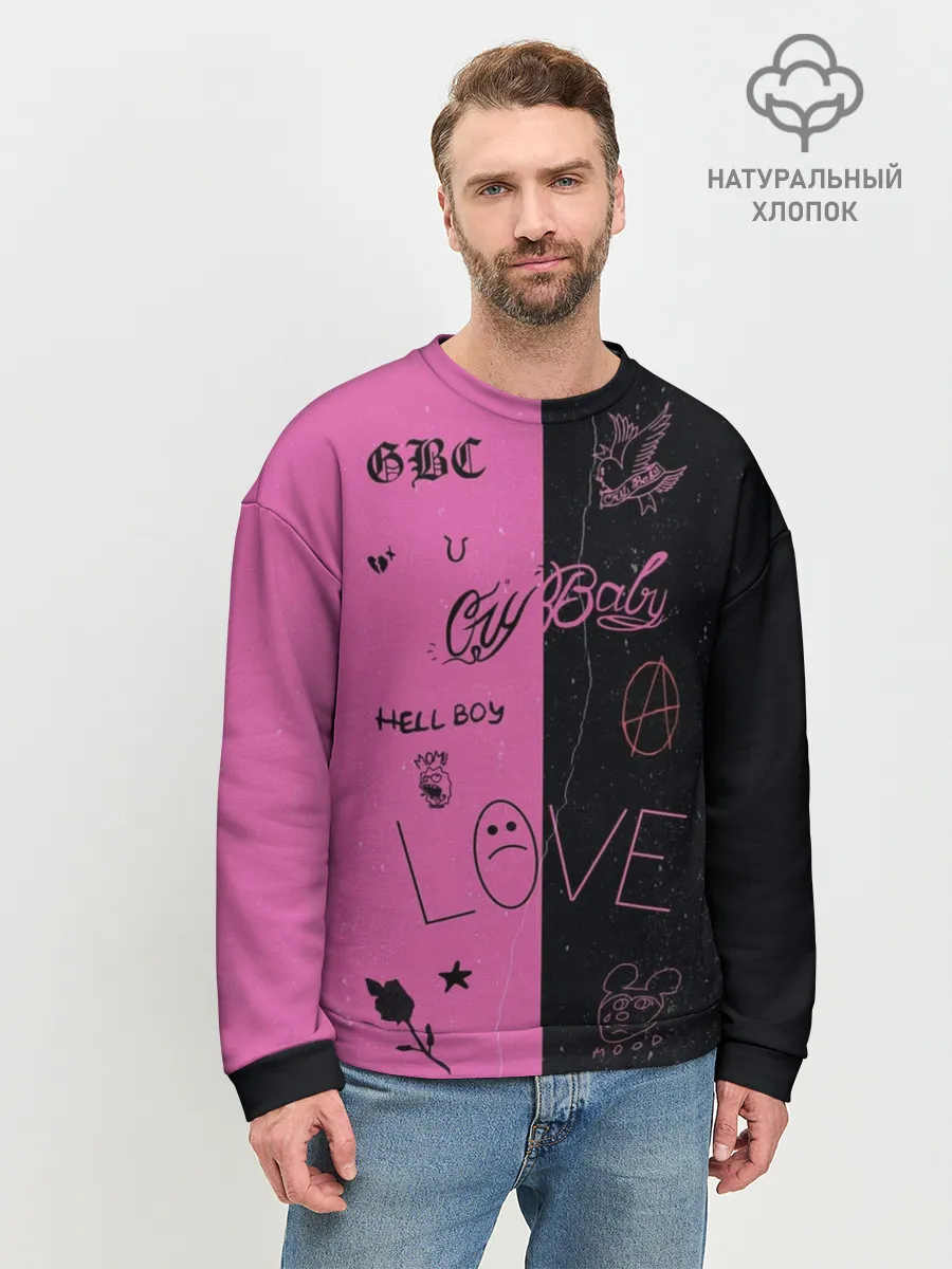 Мужской свитшот базовый / Lil Peep