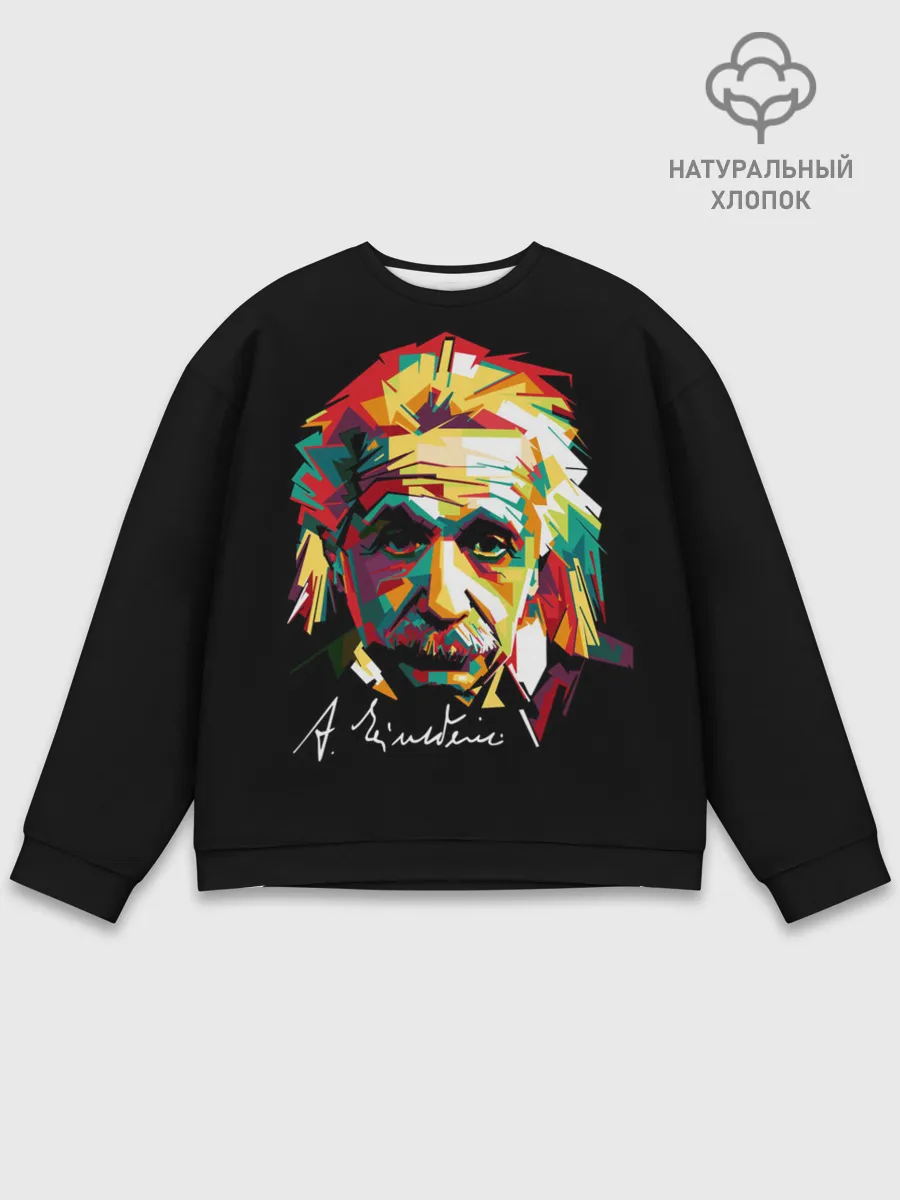 Мужской свитшот базовый / Альберт Эйнштейн
