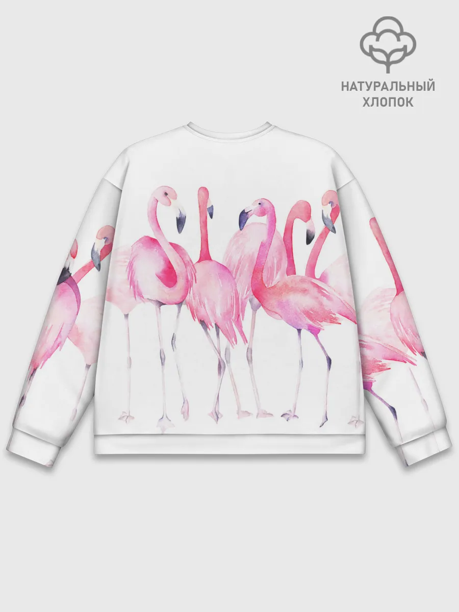 Мужской свитшот базовый / Фламинго