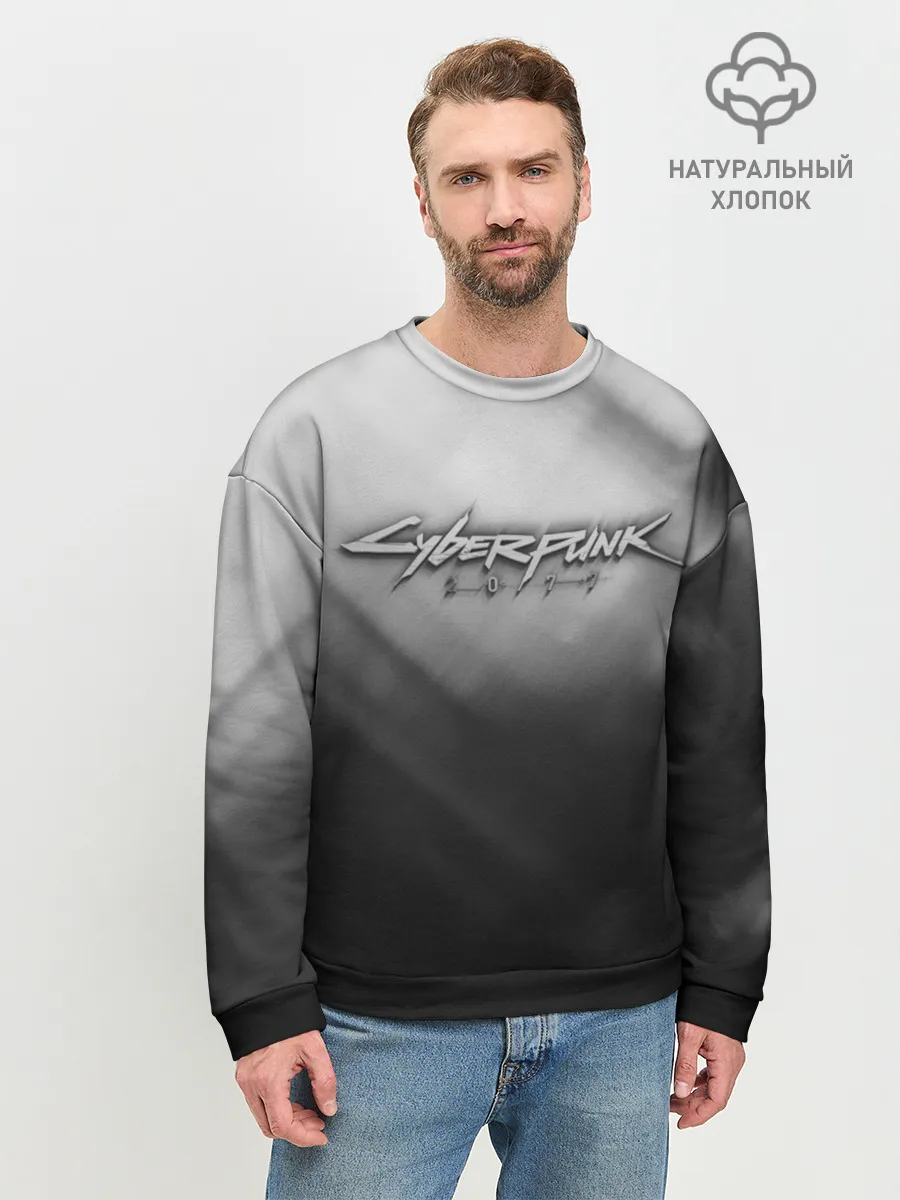Мужской свитшот базовый / CYBERPUNK 2077