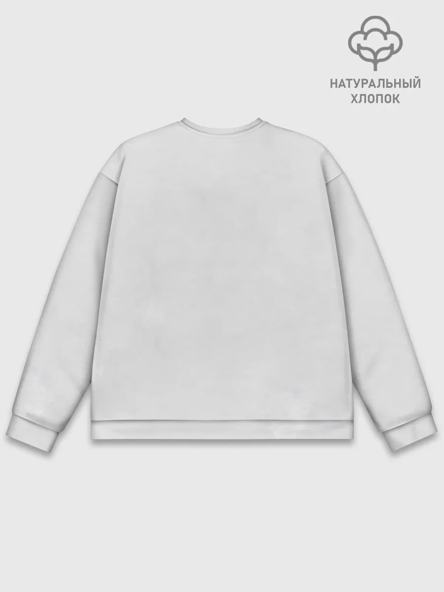 Мужской свитшот базовый / Kimetsu no Yaiba на сером