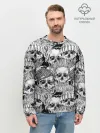 Мужской свитшот базовый / Human skulls