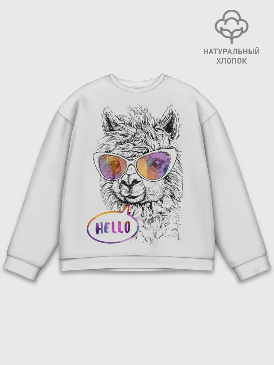 Мужской свитшот базовый / Лама