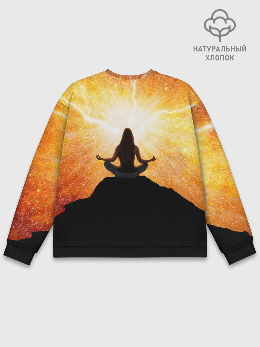 Мужской свитшот базовый / International Yoga Day