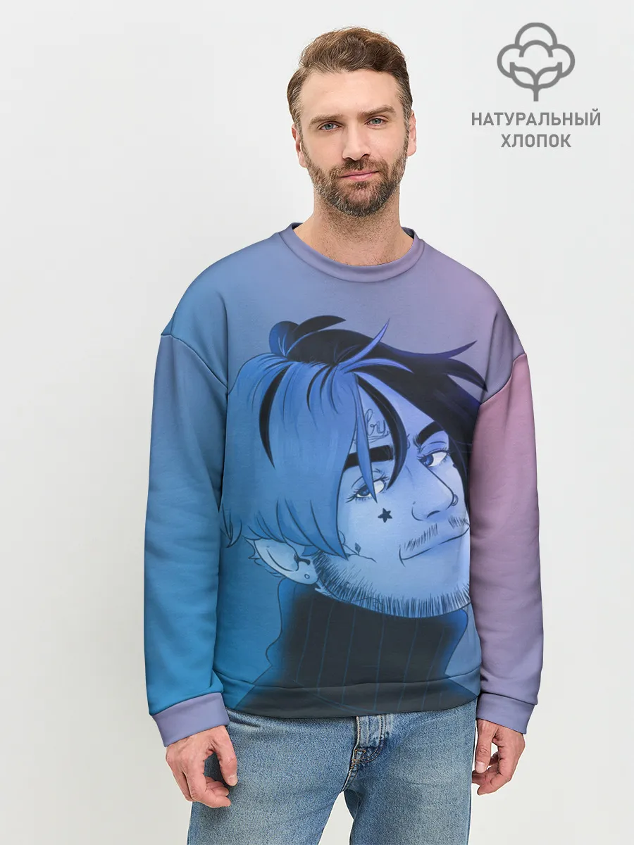 Мужской свитшот базовый / Lil Peep Colors
