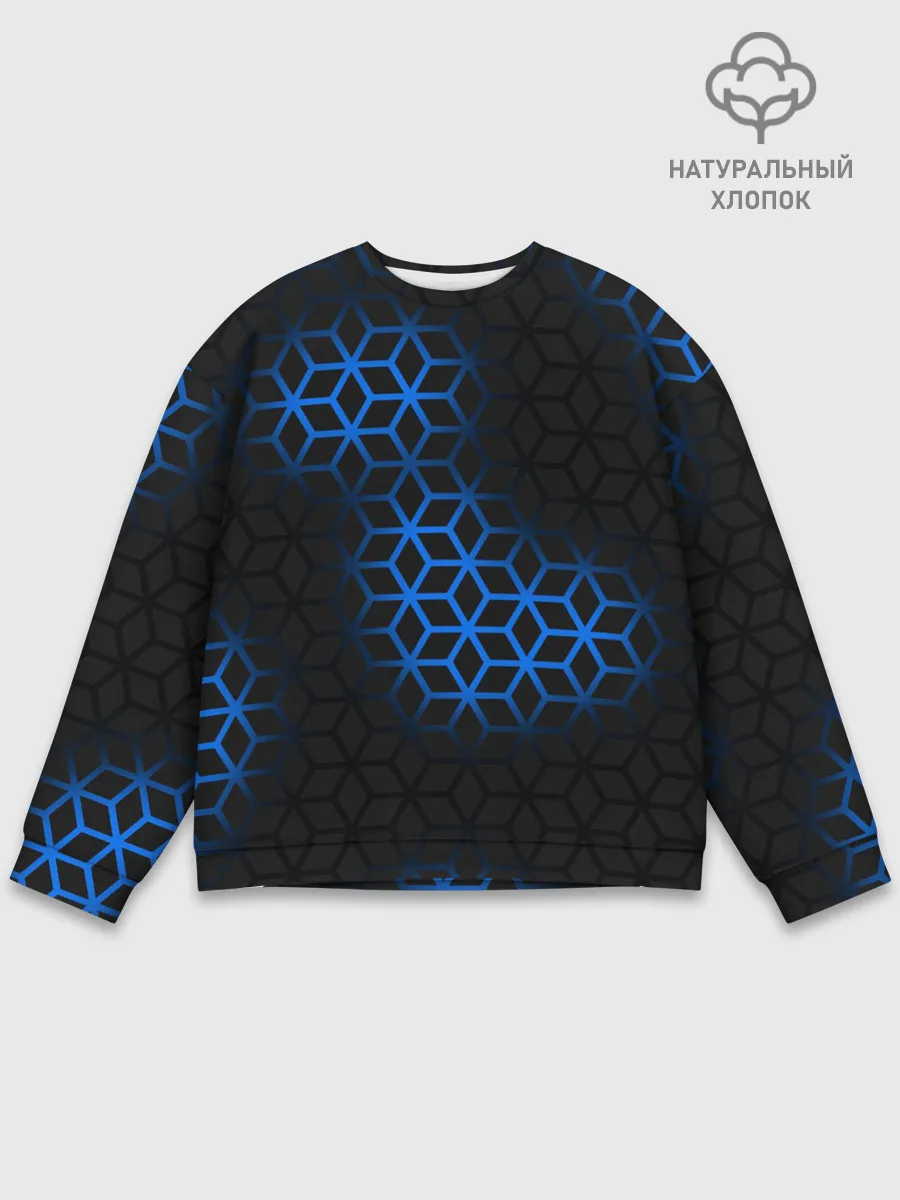 Мужской свитшот базовый / СТАЛЬНАЯ БРОНЯ РОМБАМИ