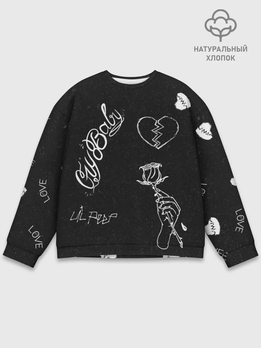 Мужской свитшот базовый / LIl Peep