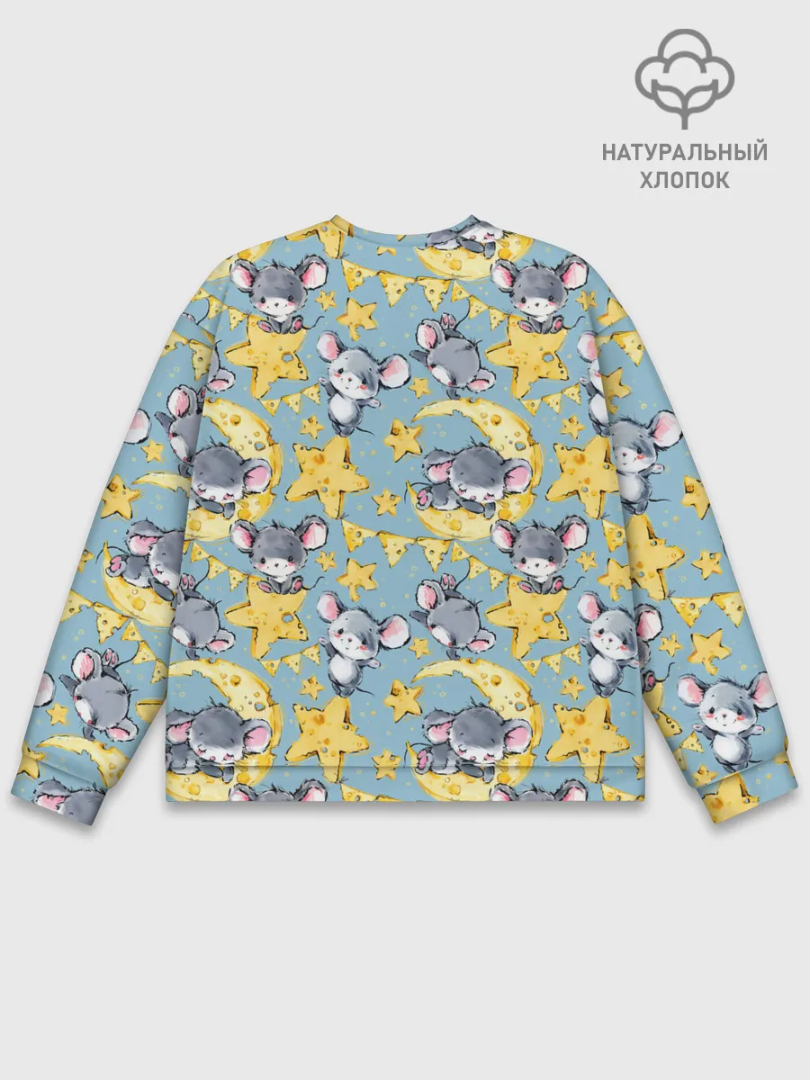 Мужской свитшот базовый / Сыр и мыши