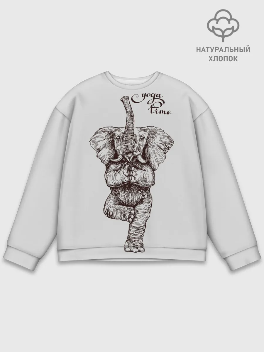 Мужской свитшот базовый / Yoga time