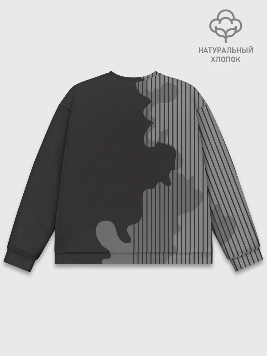 Мужской свитшот базовый / Мопс в кармане