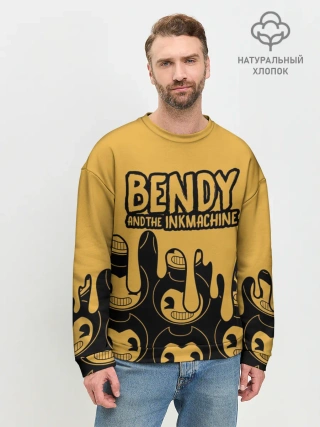 Мужской свитшот базовый / Bendy And The Ink Machine