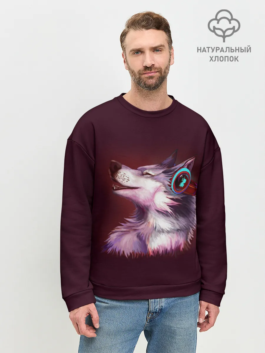 Мужской свитшот базовый / Волк